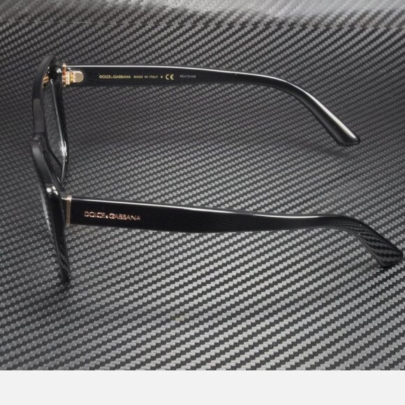 DOLCE & GABBANA  Black Lens 53mm Women's Eyeglasses - Picture 4 of 5
